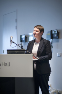 Ms Louise Johansson (Project Officer - Equity ＆ Diversity) speaking at The Reconciliation Action Plan Launch